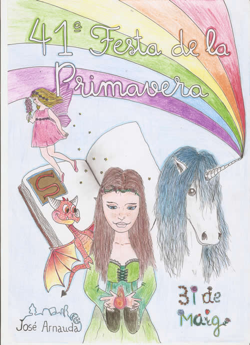 Cartel de la 40ª Fiesta de la Primavera 2014, Colegio José Arnauda